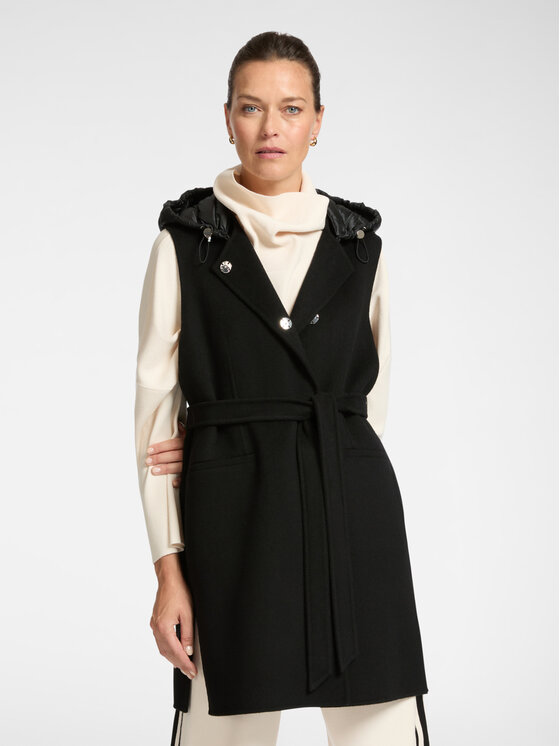 Elena Mirò Elena Mirò Cappotto 8137P000047N033 Nero Regular Fit