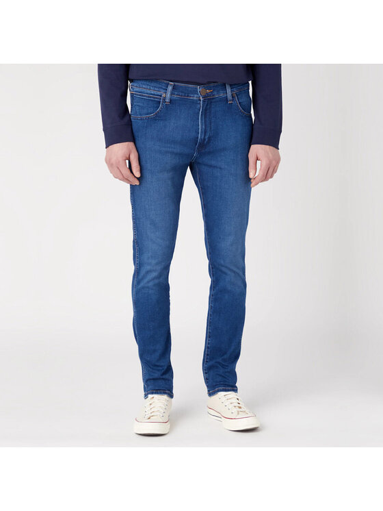 Wrangler Wrangler Jeansy W18SLD348_30/32 Niebieski Slim Fit