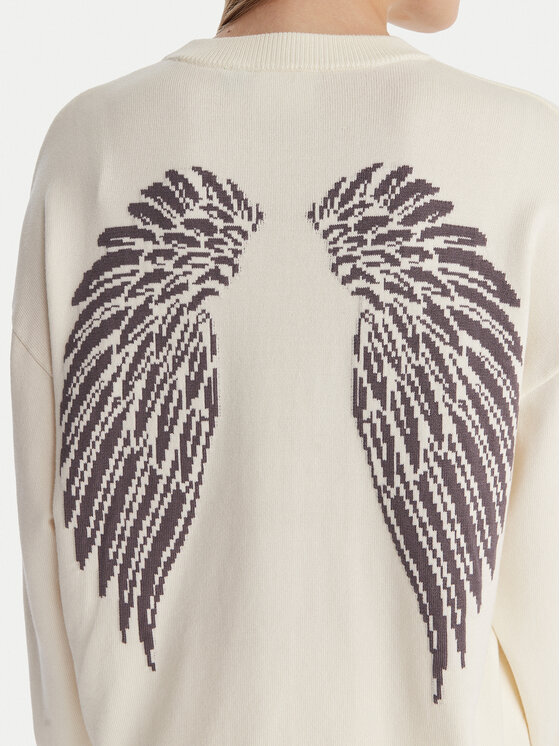 Guess Guess Pullover W6RR55 Z2V62 Écru Regular Fit