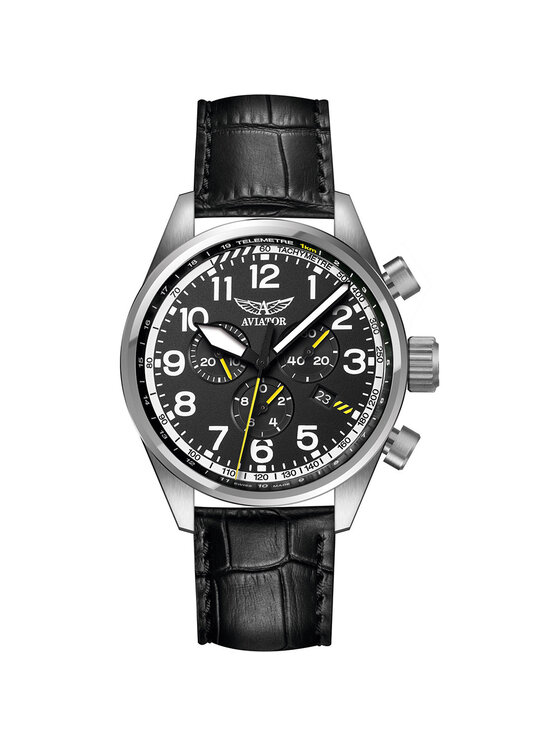 Aviator Aviator Zegarek V.2.25.0.169.4 Czarny