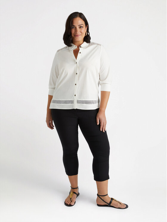 Fiorella Rubino Fiorella Rubino Koszula 5093L000150N011 Biały Boxy Fit