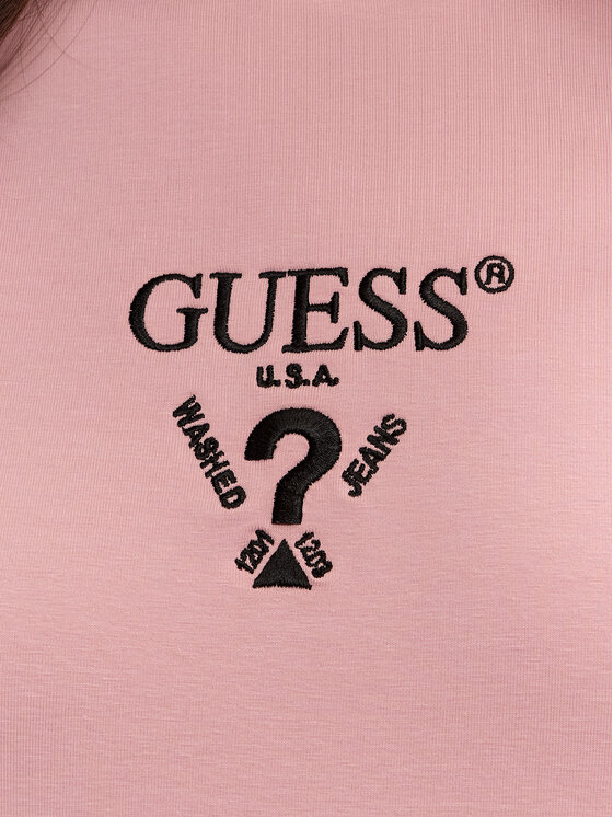 Guess Guess Тишърт Colette V4YI21 KCDH1 Розов Regular Fit