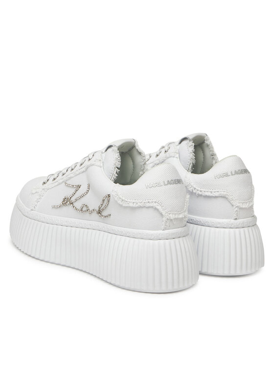 KARL LAGERFELD KARL LAGERFELD Laisvalaikio batai KL42372S Balta