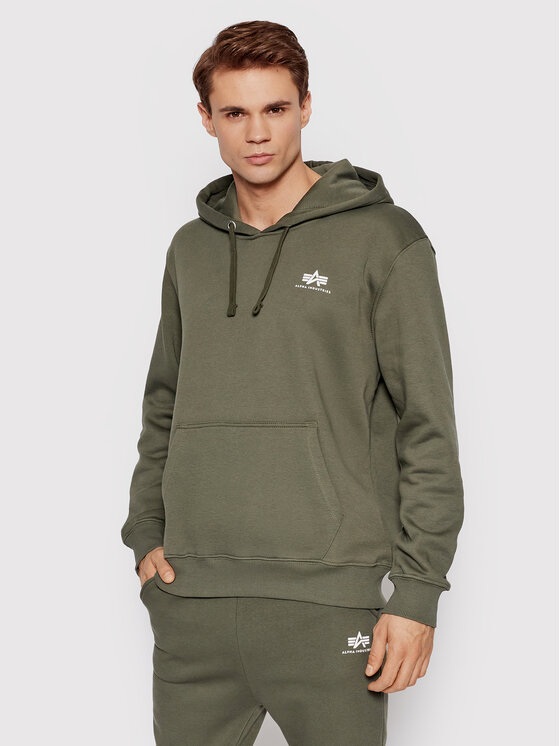 Męska Bluza Alpha Industries, Rozmiar L, Zielona, Basic 196318