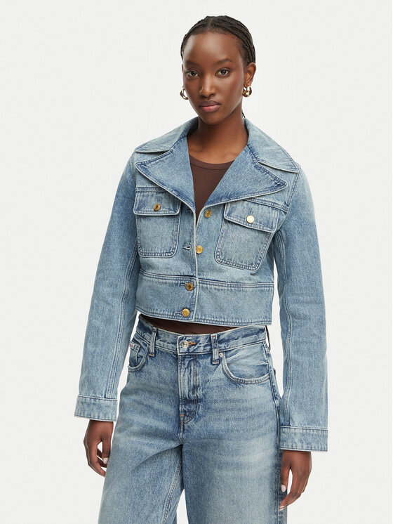 MICHAEL Michael Kors MICHAEL Michael Kors Jeans jakna MS610DYLAA Modra Regular Fit