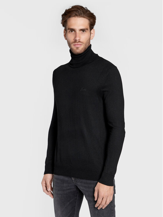 Guess Guess Rollkragenpullover Percival Turtle M2BR08 Z3142 Schwarz Regular Fit