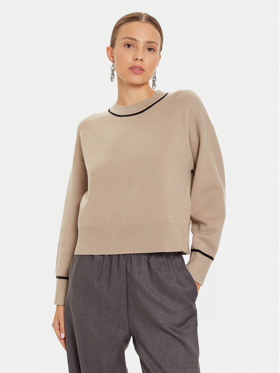 Női Sweater Vero Moda, Méret: S, Bézs, Saba 10318077