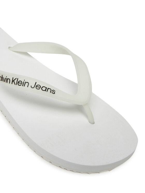 Calvin Klein Jeans Calvin Klein Jeans Japonki Beach Sandal Transparent Tpu YM0YM01267 Biały