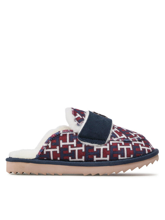 Tommy Hilfiger Čības Loafer Mule Slipper Monogram FW0FW06716 Daudzkrāsains