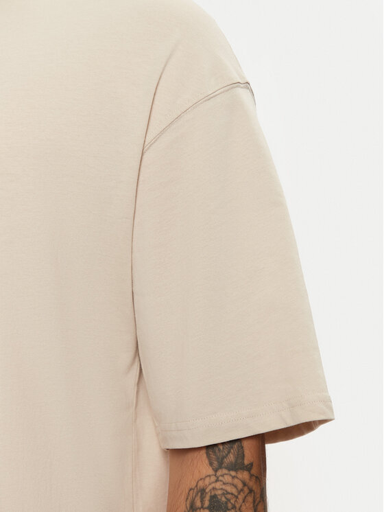 Jack&Jones Jack&Jones Tričko Charge 12259975 Béžová Oversize
