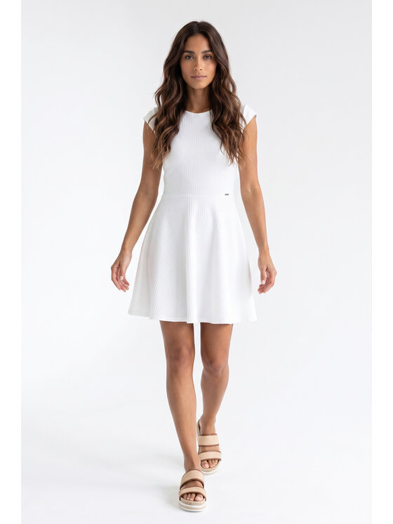 FIGL FIGL Φόρεμα καθημερινό M1369 Κρεμ Regular Fit