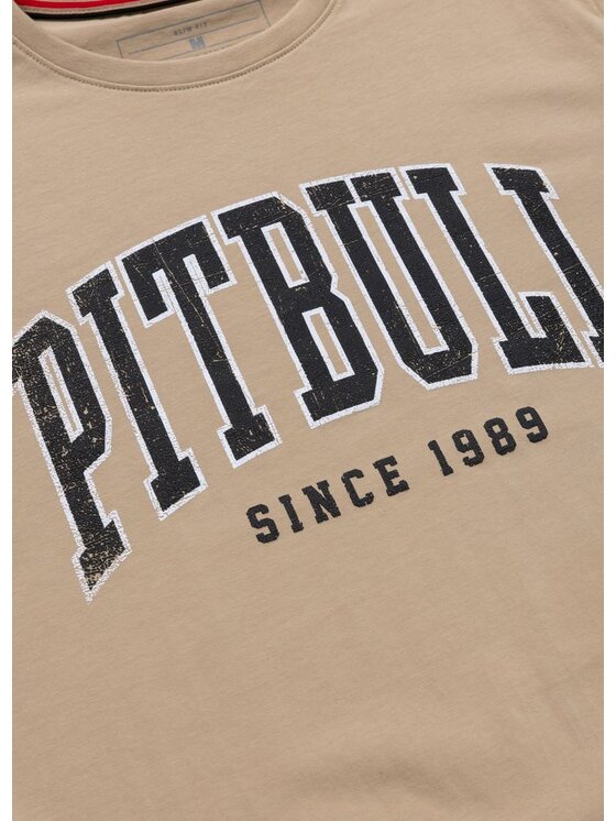 PITBULL PITBULL T-Shirt NORTON Beżowy Regular Fit