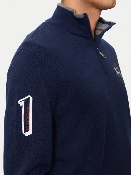 La Martina La Martina Pullover ZMS314 YW120 Dunkelblau Regular Fit