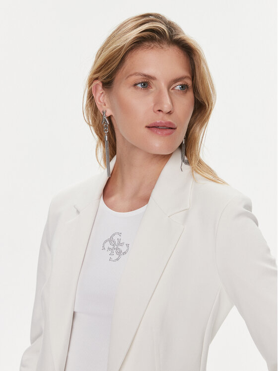 Guess Guess Σακάκι Anna W4RN33 KBJP2 Λευκό Regular Fit
