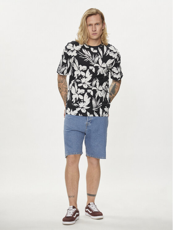Jack&Jones Jack&Jones Majica Jjejeff 12249329 Črna Relaxed Fit
