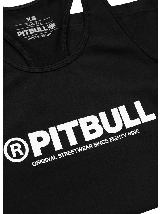 PITBULL PITBULL Tank top Tank Top damski Rib PITBULL R XL Czarny Regular Fit