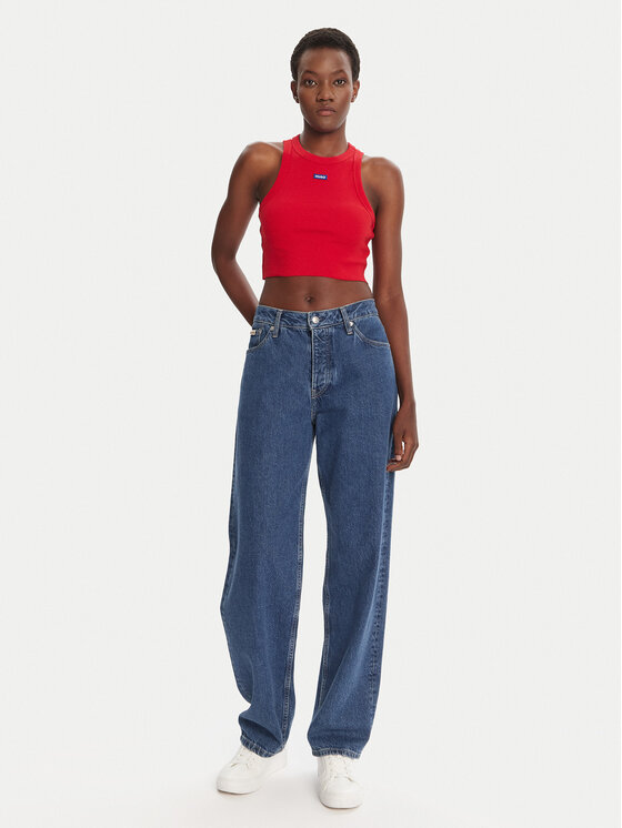 HUGO HUGO Топ Baby 50511450 Бордовий Slim Fit