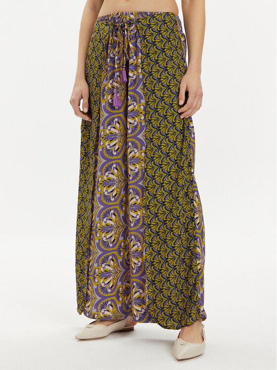 Iconique Iconique Pantaloni di tessuto Sharon IC24-100 Multicolore Relaxed Fit