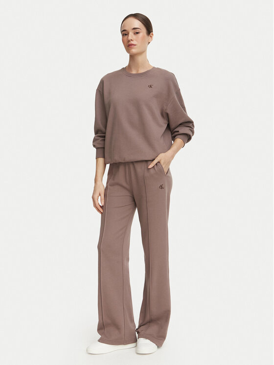 Calvin Klein Jeans Calvin Klein Jeans Bluza Monogram LV047F223G Beżowy ciemny Regular Fit