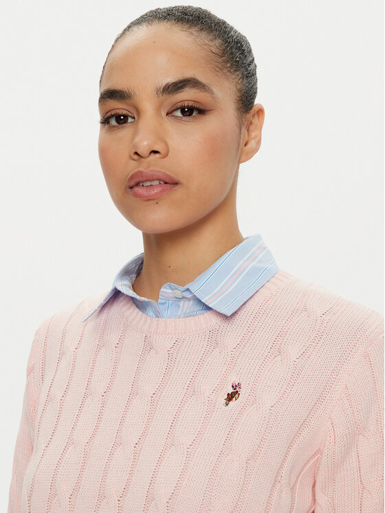 U.S. Polo Assn. U.S. Polo Assn. Megztinis WUP0398 Rožinė Regular Fit