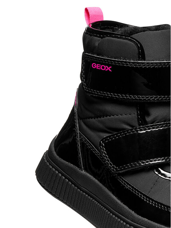 Geox Geox Schnürschuhe J Laquinny Girl B Abx J661JB 0HHFU C9B8L S Schwarz