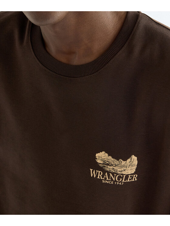 Wrangler Wrangler Bluza 112387742 Brązowy Regular Fit