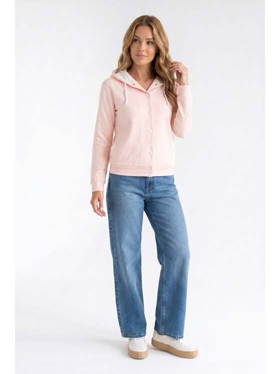 FIGL FIGL Narzutka M1370 Różowy Loose Fit