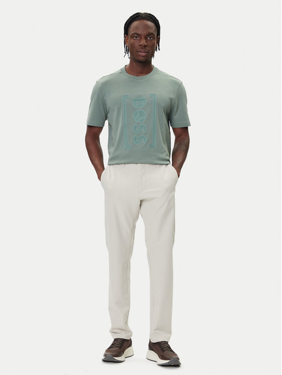 BOSS BOSS Tricou Iconic TL 50543905 Verde Relaxed Fit