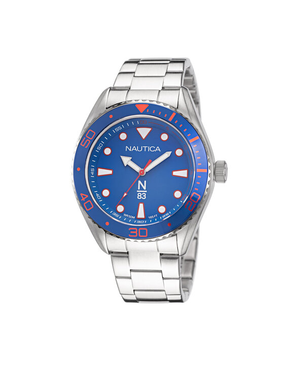 Nautica Nautica Ročna ura NAPFWS221 Srebrna