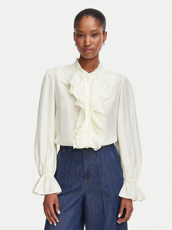 Marella Marella Cămașă Caldaia 2623116151 Alb Regular Fit