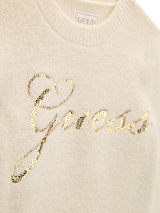 Guess Guess Pullover K6BR01 Z1279 Creme Regular Fit