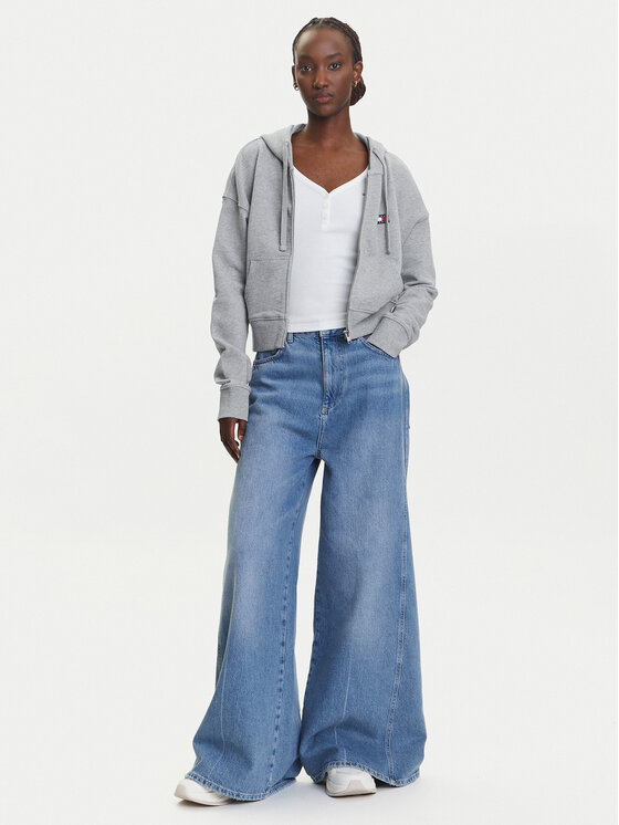 Tommy Jeans Tommy Jeans Суитшърт DW0DW21147 Сив Boxy Fit