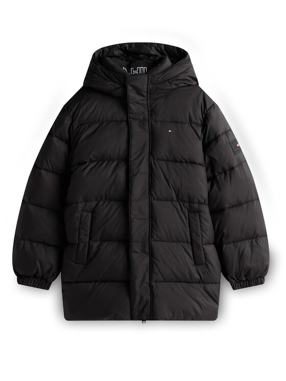 Tommy Hilfiger Tommy Hilfiger Зимно яке KB0KB10002 Черен Regular Fit