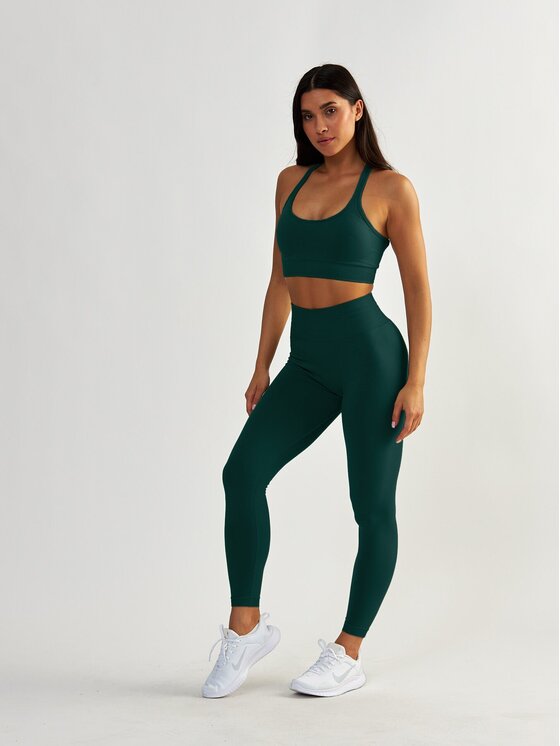 BeShaped BeShaped Biustonosz sportowy Gym Queen Zielony