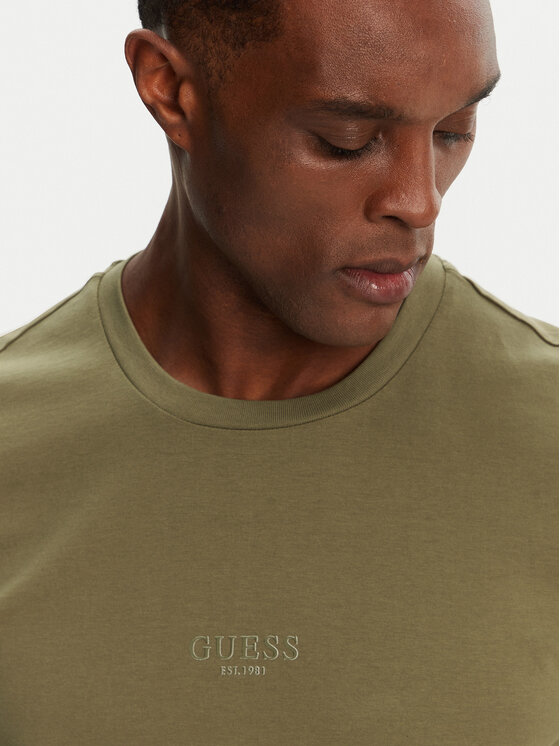 Guess Guess T-Shirt M2YI72 I3Z14 Πράσινο Regular Fit