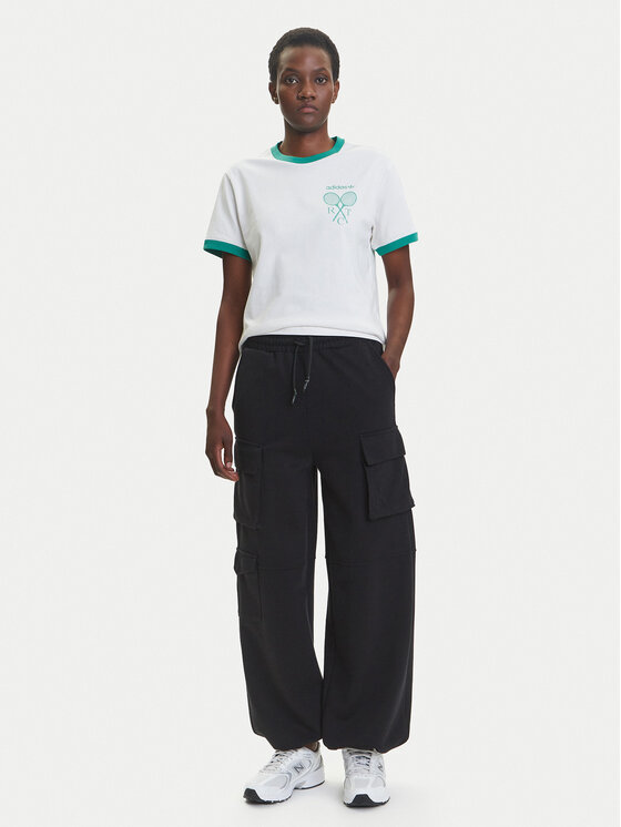 adidas adidas Тишърт Retro Tennis JY0276 Бял Regular Fit