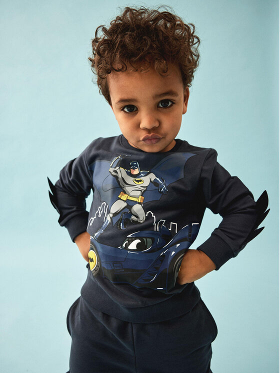 NAME IT NAME IT Bluza BATMAN Jacobo 13225934 Niebieski Regular Fit