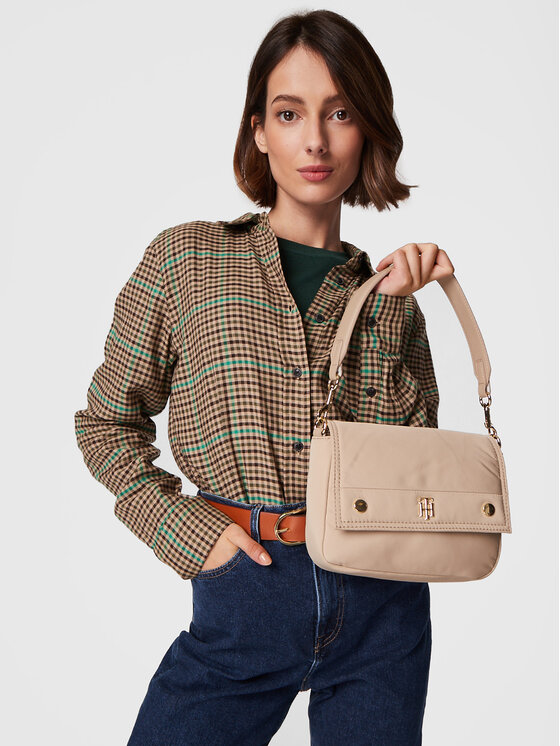 Tommy Hilfiger Tommy Hilfiger Torbica My Tommy Shoulder Bag AW0AW12015 Bež