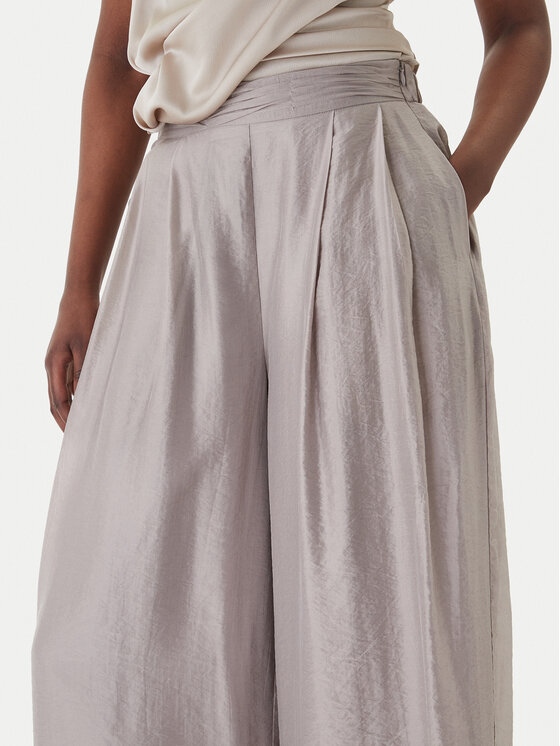 Eleh Eleh Stoffhose SS260269 Grau Wide Leg