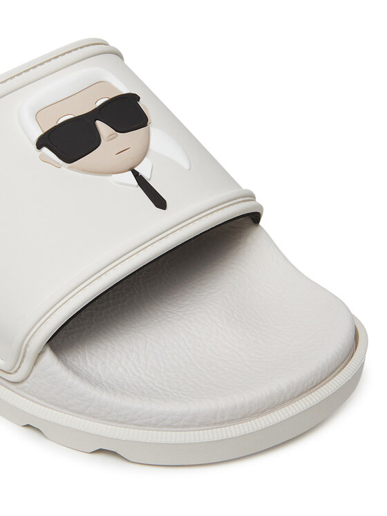 KARL LAGERFELD KARL LAGERFELD Şlapi KL80970N Alb