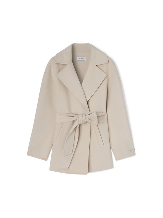 Motivi Motivi Cappotto invernale 0024W000153N011 Bianco Over Fit