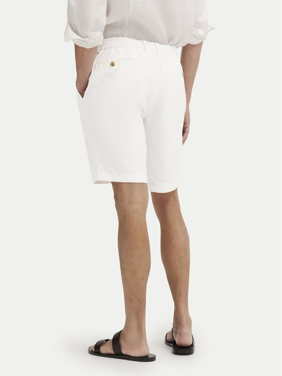 Bugatti Bugatti Stoffshorts 1949-76419C D Weiß Regular Fit