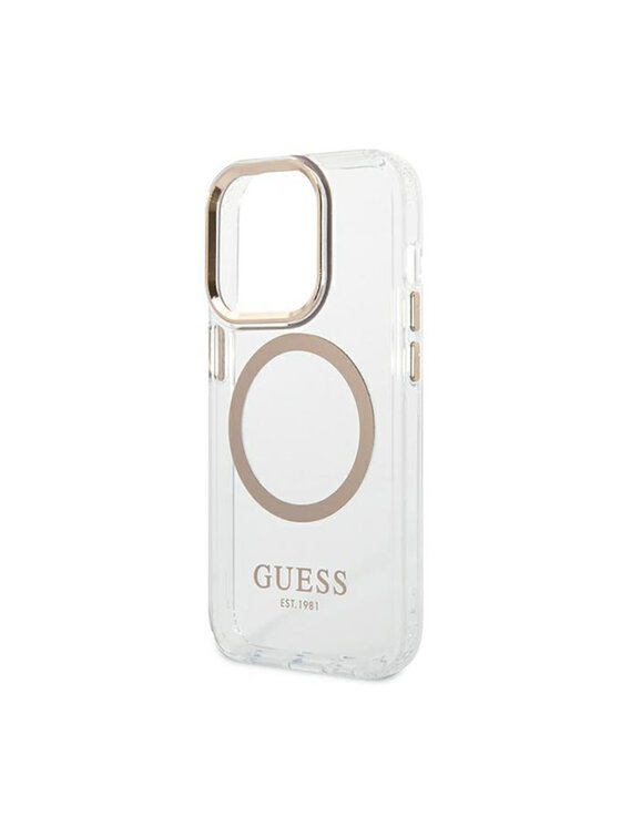 Guess Guess Etui na telefon Outline MagSafe Kolorowy