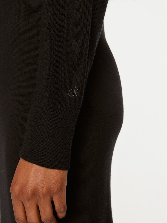 Calvin Klein Calvin Klein Sukienka dzianinowa K20K207485 Czarny Regular Fit