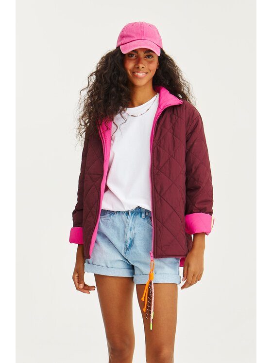 NAOKO NAOKO Prechodná bunda Poppy Punkberry Bordová Regular Fit