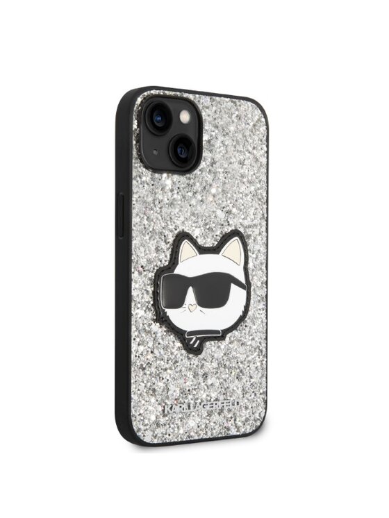 KARL LAGERFELD KARL LAGERFELD Etui na telefon iPhone 14 Plus Srebrny
