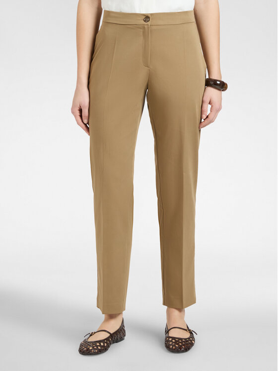 Elena Mirò Elena Mirò Spodnie materiałowe P010P000498N022 Brązowy Regular Fit