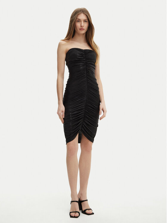 NORMA KAMALI NORMA KAMALI Koktejlové šaty ST3243LMD89001 Černá Slim Fit