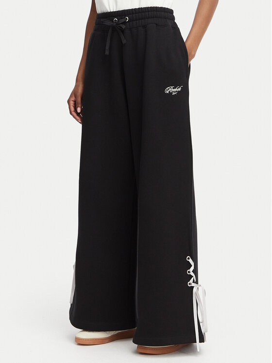 Reebok Pantaloni trening Dominka RK25696CCW Negru Regular Fit