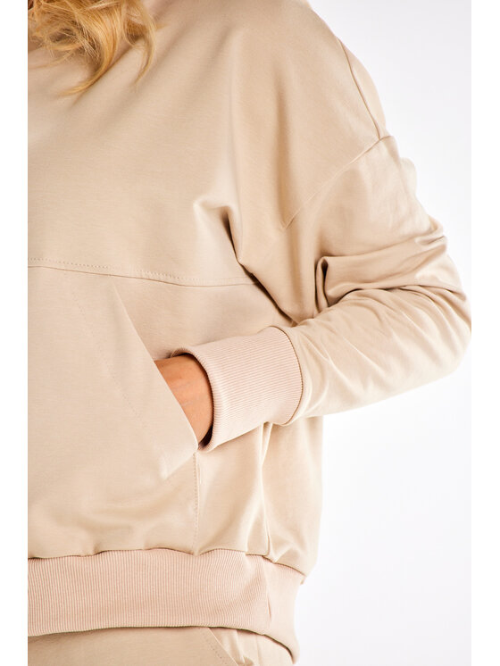 Infinite You Infinite You Bluza M318 Beżowy Basic Fit